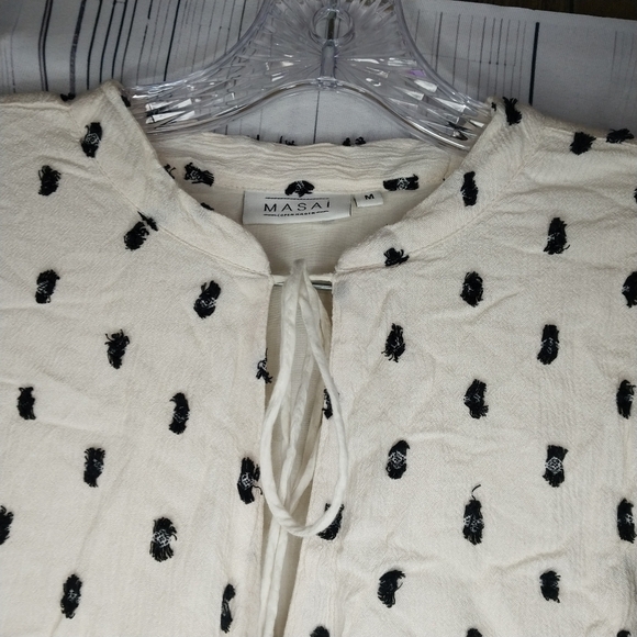 Masai Copenhagen Boho Hippe V-Neck Top/ Mini Dress Size M - Picture 11 of 16